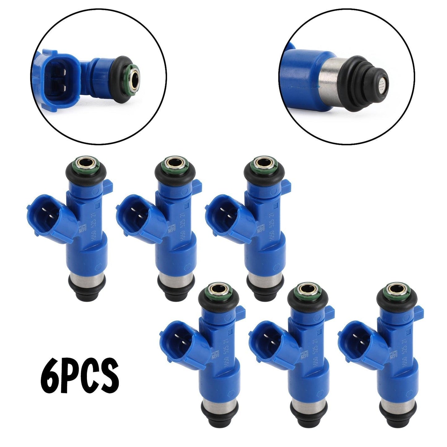 1/6PCS Fuel Injectors For Infiniti G35 03-08 G37 08-13 Nissan 370Z 03-15 GT-R 09-16 3.8L 63570 14002-AN001 - ONESOOP