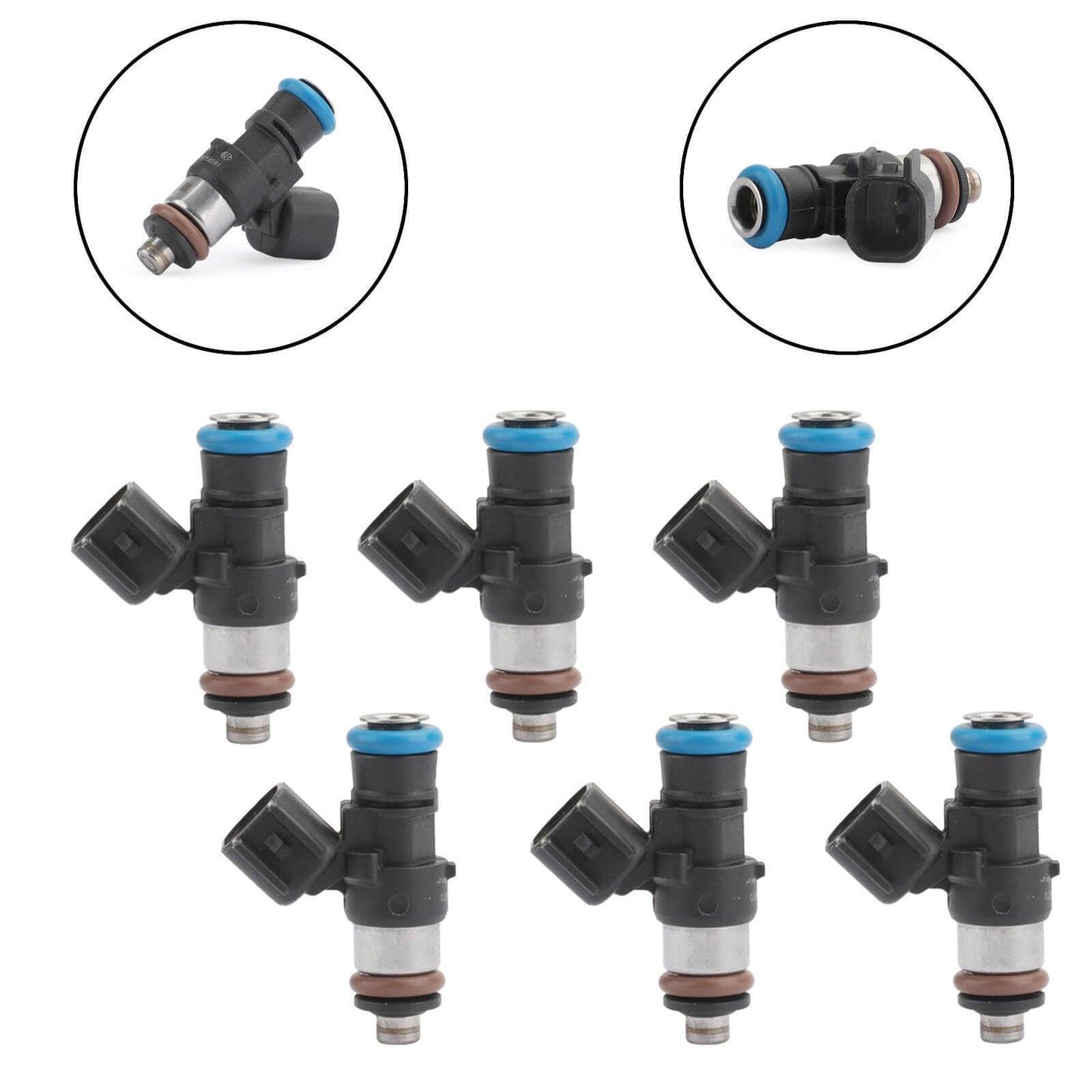 1/6PCS Fuel Injectors 0280158091 For Ford Mercury Mazda Lincoln 3.5L 3.7L CX-9 - ONESOOP