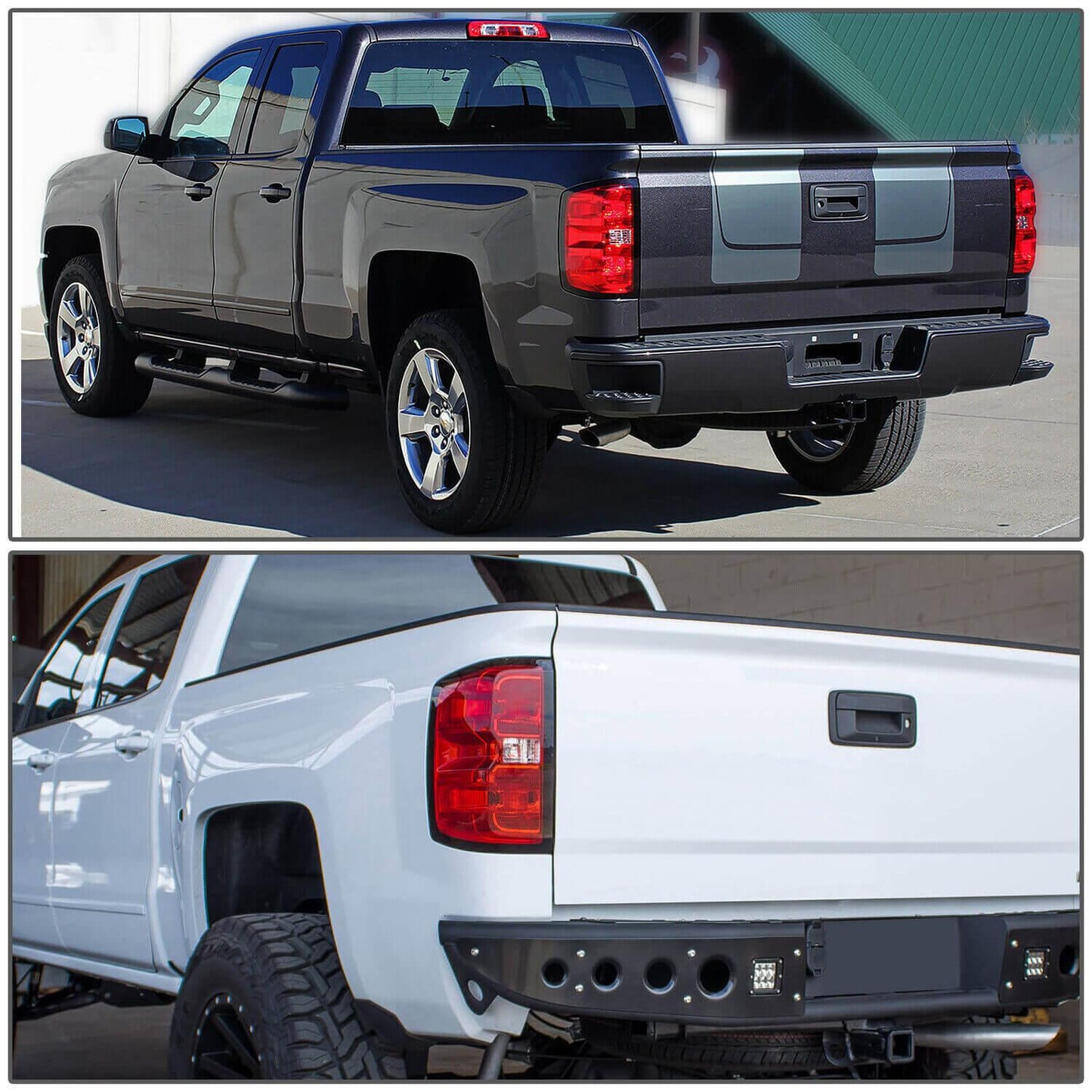 Taillights For 2014-2018 Chevy Silverado 1500 2500HD 3500HD GMC Sierra 3500HD Tail Light Assembly With Harness - ONESOOP