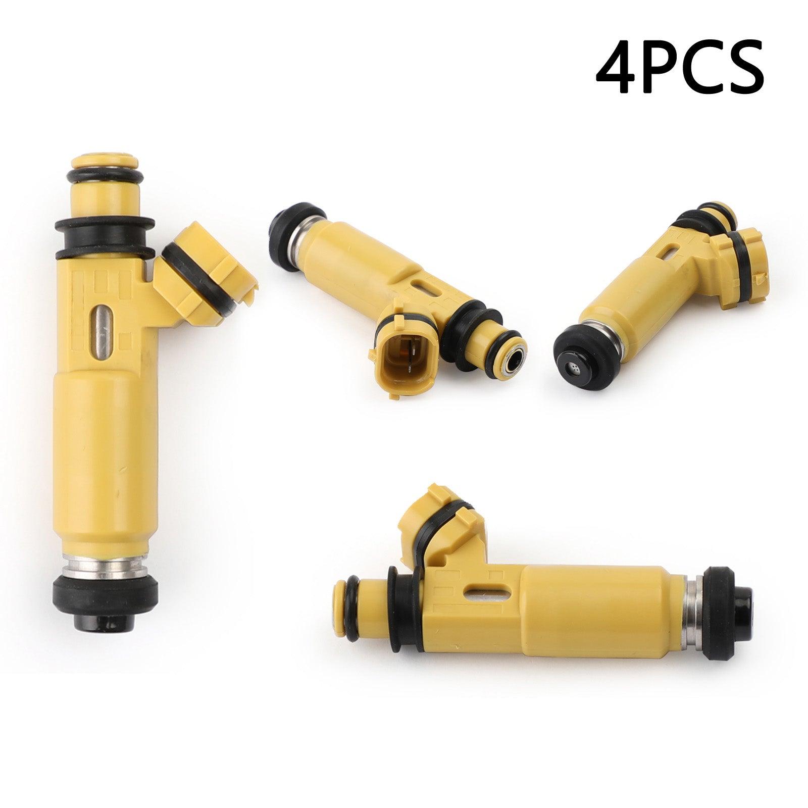1/4PCS 440Cc 4-Hole Yellow Denso Fuel Injectors 195500-4450 For Mazda (04-08 Rx-8) - ONESOOP