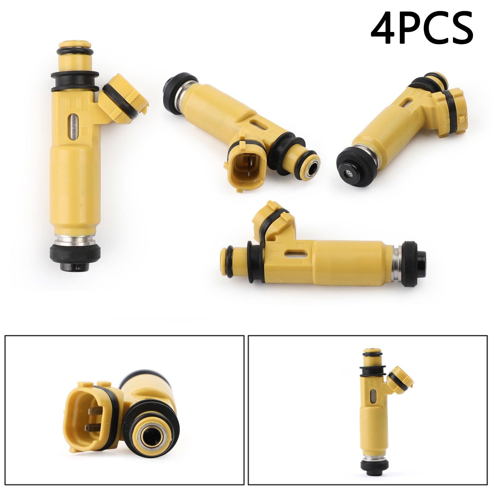 1/4PCS 440Cc 4-Hole Yellow Denso Fuel Injectors 195500-4450 For Mazda (04-08 Rx-8) - ONESOOP