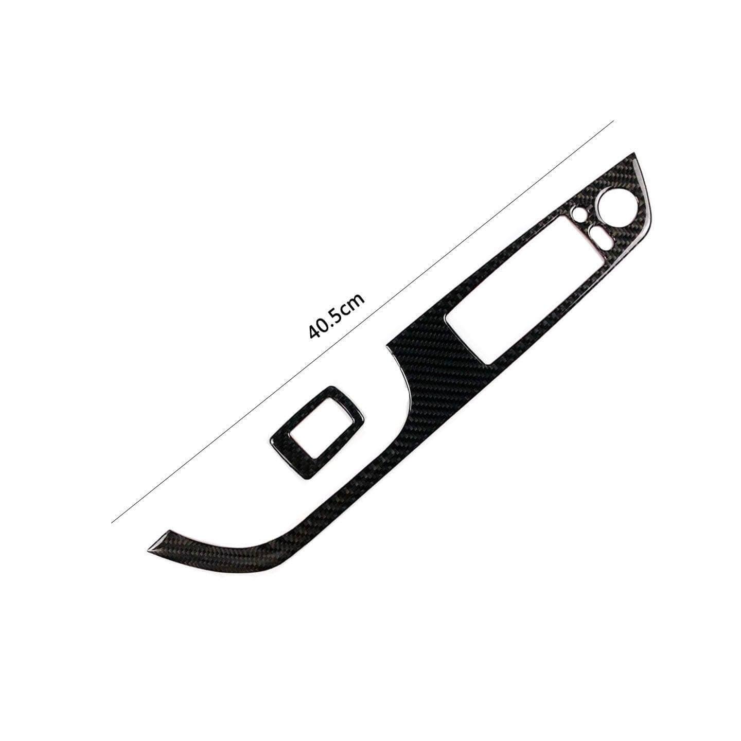 Carbon Fiber Car Window Glass Panel Decorative Sticker Cover For Convertible Coupe Generic - ONESOOP