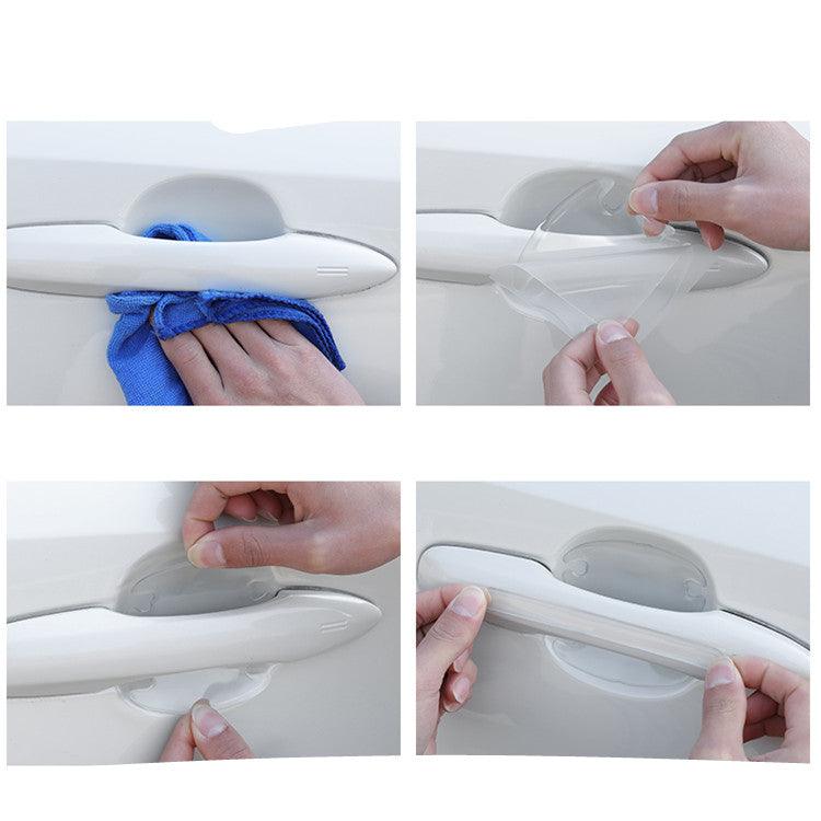 Universal Car Handle Film Door Handle Stick Bowl Anti-Scratch Protective Paint Protective Film Generic - ONESOOP