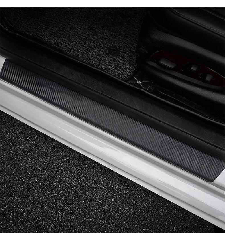 Car Door Threshold Strip Car Standard Carbon Fiber Leather Protector For Honda Ford Jeep Generic - ONESOOP