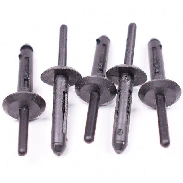 50pcs Plastic 6Mm Blind Rivets For Bmw Wheel Arch Side Skirt Cloud Edge Bumper Blind nails Generic - ONESOOP