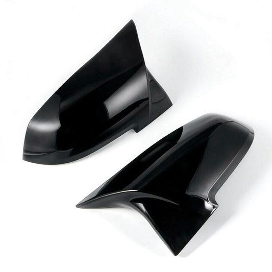 For BMW 1.2.3.4 Series F20 F30 M Ox Horn Rearview Mirror Shell Rearview Mirror Covers Bright Black Generic - ONESOOP
