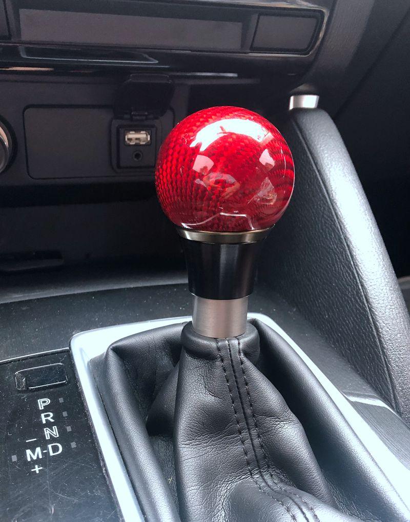 For Mazda Angkesaila Atez CX-5 CX-3 CX-4 automatic transmission carbon fiber gearshift head handball wave stick Generic - ONESOOP