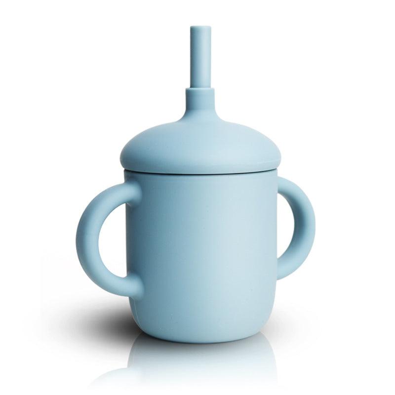 Baby Feeding Cup Straw Water Bottle Sippy Cup Silicone Baby Learning Drinkware Child Leak Proof Cup Kids Supplies - ONESOOP