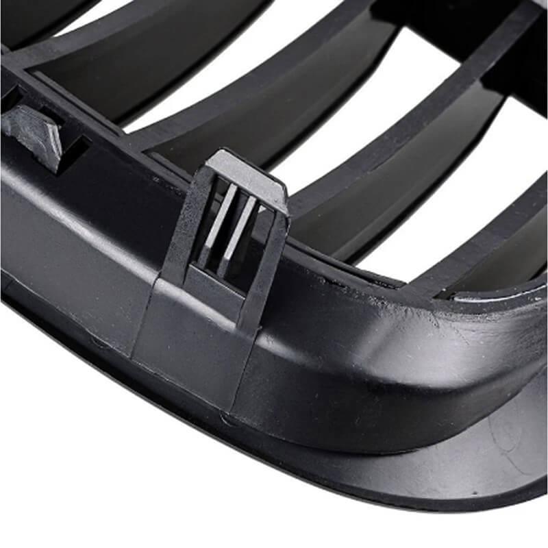 2pcs Front Grilles For 2004-2010 BMW E63 E64 650i 645Ci M6 Coupe Convertible car Gloss Black M Color Generic - ONESOOP