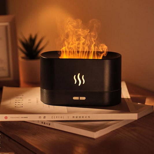 Flame humidifier air diffuser vaporizer vs humidifie aromatherapy diffuser electric essential oil diffuser - ONESOOP