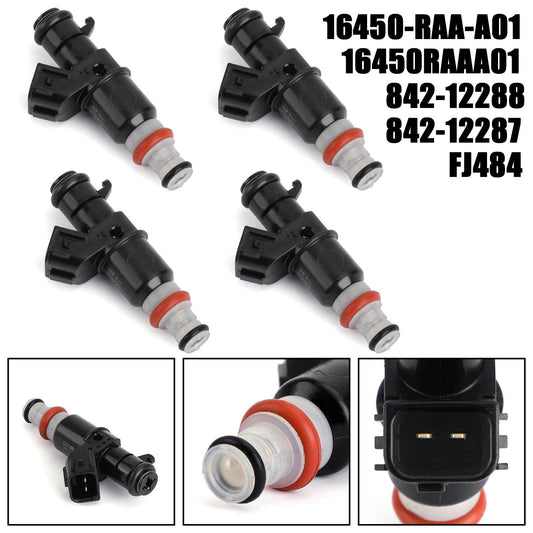 1/4x Fuel Injectors 16450RAAA01 For 2005-2007 ACURA RSX 2.0L 1998CC I4 2003-2007 Honda Accord/CR-V/ELEMENT 2.4L 2354CC I4 - ONESOOP