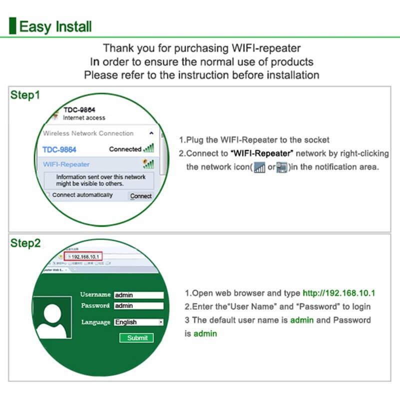 Wifi Repeater Wifi Signal Amplifier Wi-Fi Range Extender - ONESOOP