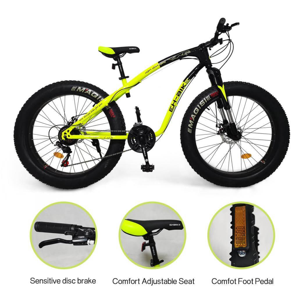 26-inch 21-Speed Mountain Snow Bike Fat Tire Off-Road Vehicle - ONESOOP