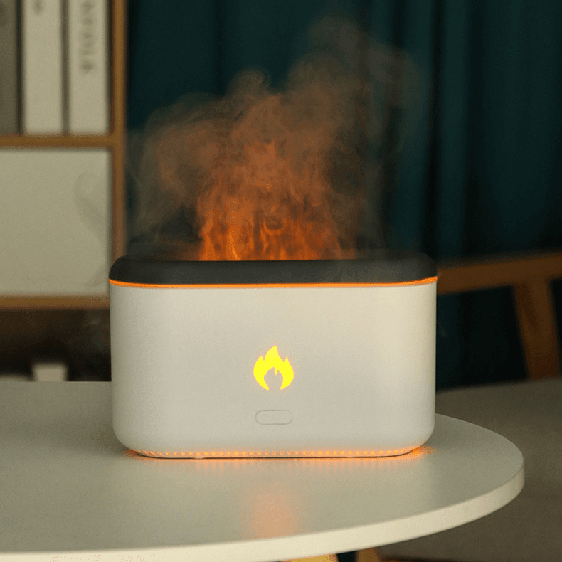Flame Aroma Diffuser Car Humidifier Home Ultrasonic Atmosphere Lamp - ONESOOP