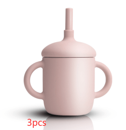 Baby Feeding Cup Straw Water Bottle Sippy Cup Silicone Baby Learning Drinkware Child Leak Proof Cup Kids Supplies - ONESOOP