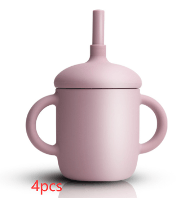 Baby Feeding Cup Straw Water Bottle Sippy Cup Silicone Baby Learning Drinkware Child Leak Proof Cup Kids Supplies - ONESOOP