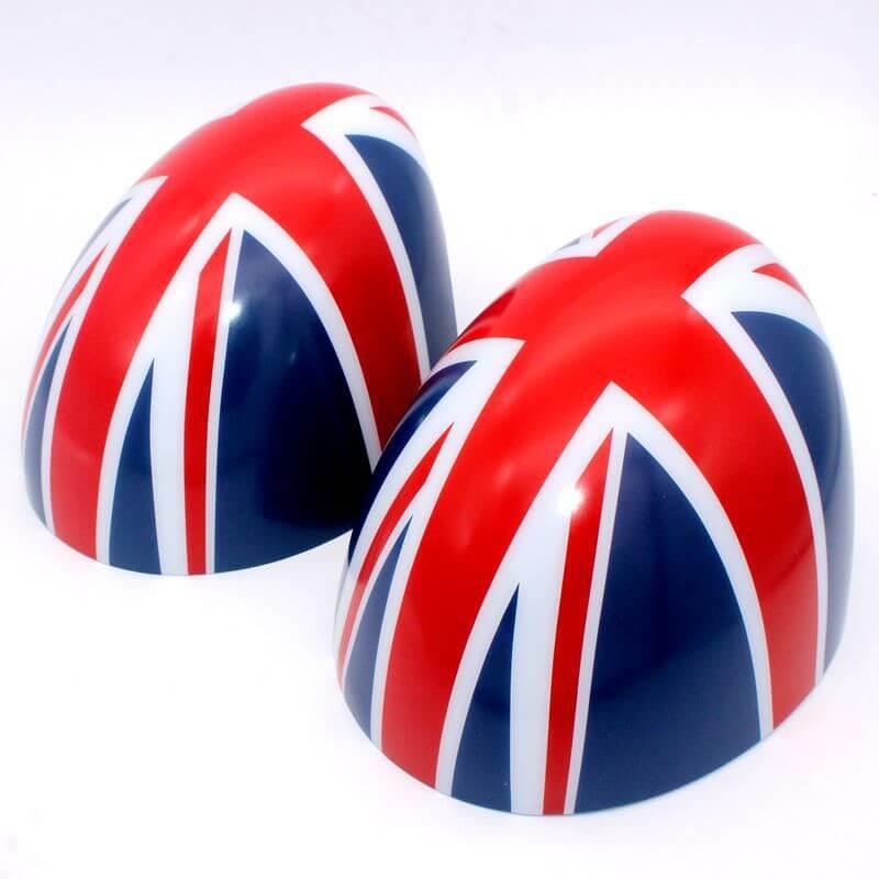 For BMW MINI F55 F56 Rearview Mirror Cover Exterior Mirror Shell Black And White Grid Shell Mirror Cover Generic - ONESOOP