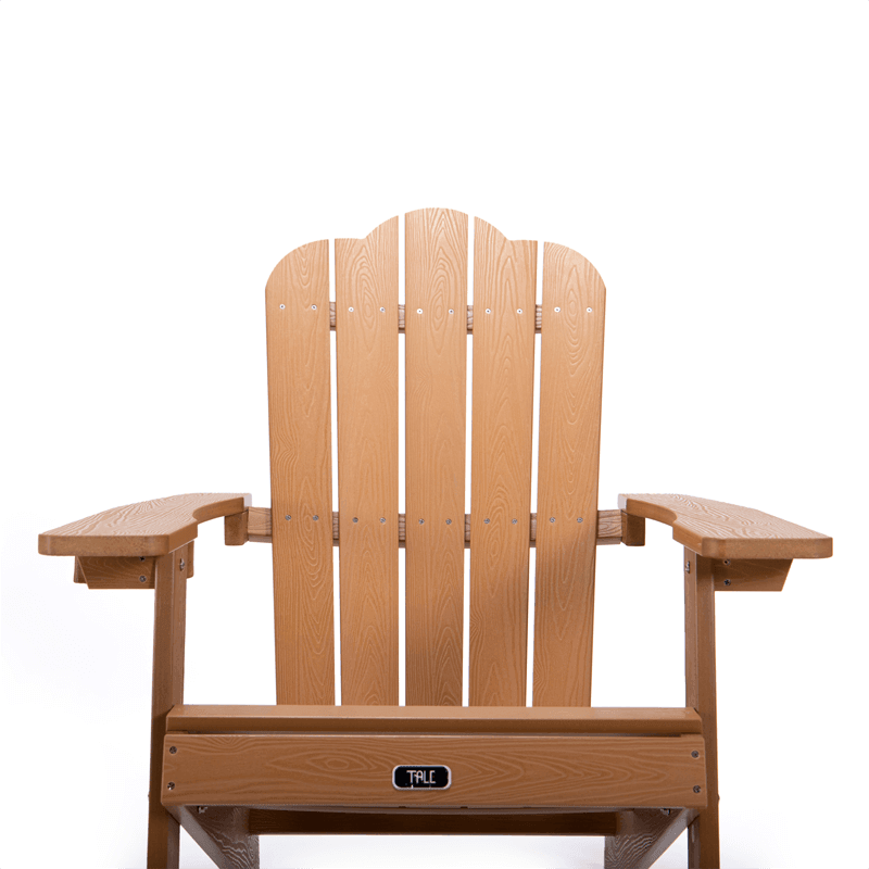 Adirondack Chair Backyard Outdoor Furniture Painted Seating with Cup Holder All-Weather and Fade-Resistant Plastic Wood for Lawn Patio - ONESOOP