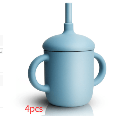 Baby Feeding Cup Straw Water Bottle Sippy Cup Silicone Baby Learning Drinkware Child Leak Proof Cup Kids Supplies - ONESOOP