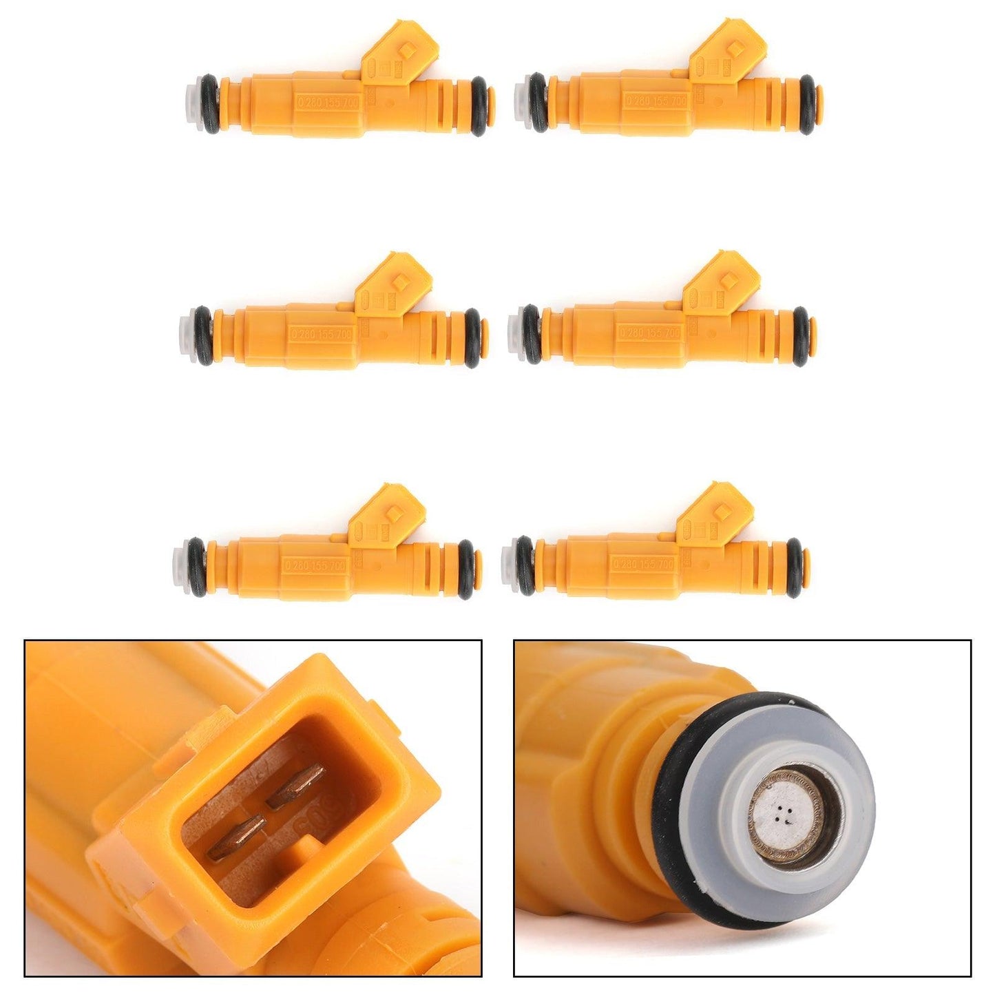 8x Fuel Injectors 0280155700 For Ford Mercury 4.6L 5.0L Replace V8 - ONESOOP