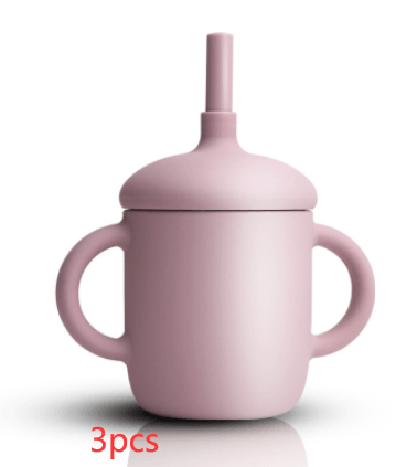 Baby Feeding Cup Straw Water Bottle Sippy Cup Silicone Baby Learning Drinkware Child Leak Proof Cup Kids Supplies - ONESOOP