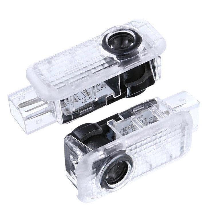 Special Car HD Rearview Mirror Led Door Light For BMW Toyota Honda Ford Audi Opel Generic - ONESOOP