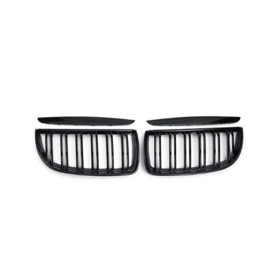 For 2005-2008 BMW 3 Series E90 93 Grid Front Grille Parallel Bar Generic - ONESOOP