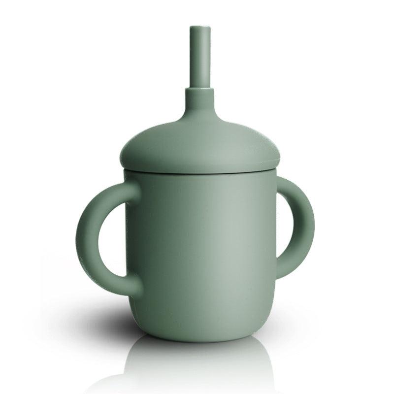 Baby Feeding Cup Straw Water Bottle Sippy Cup Silicone Baby Learning Drinkware Child Leak Proof Cup Kids Supplies - ONESOOP