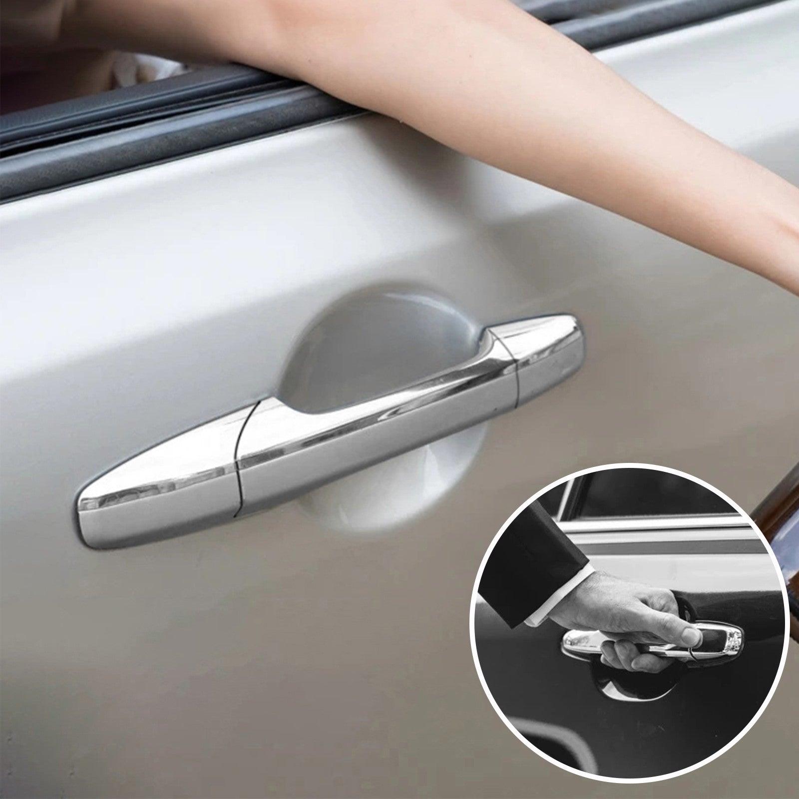 For 07-13 Cadillac Escalade Chevrolet Avalanche Tahoe Silverado 1500/ 3500 HD Front Chrome Outer Outside Exterior Door Handle Pair Set Generic - ONESOOP