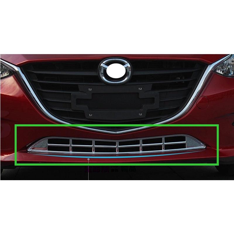 16 Onksela Lower Grille Decorative Frame Fit For Mazda 3 Front Lower Grille Glossy Grille Brim Generic - ONESOOP