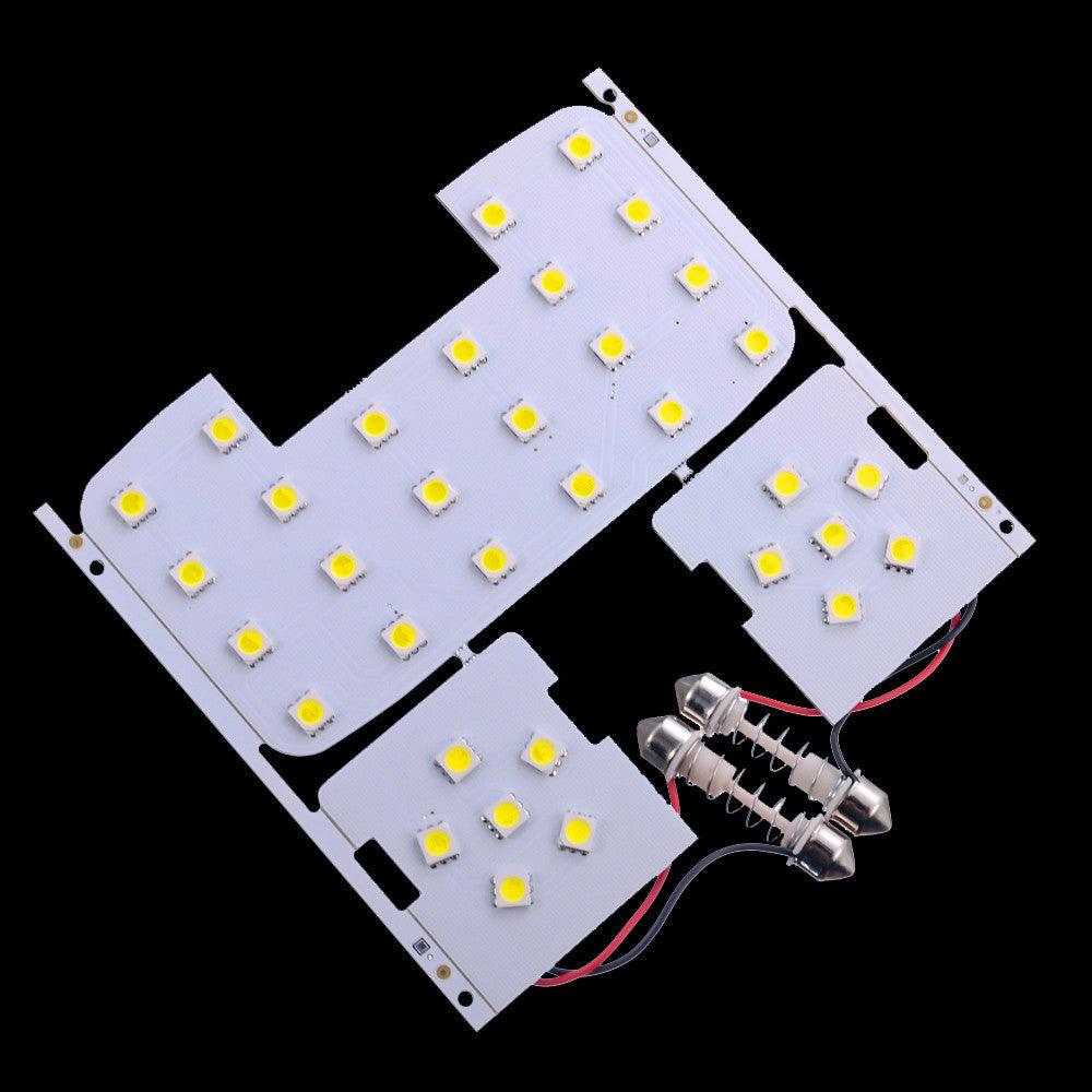 3 Pcs For Kia Rio K2 2006-2012 For Hyundai Solaris Verna Reading Lights Dome Lamps Interior LED Lights White Generic - ONESOOP
