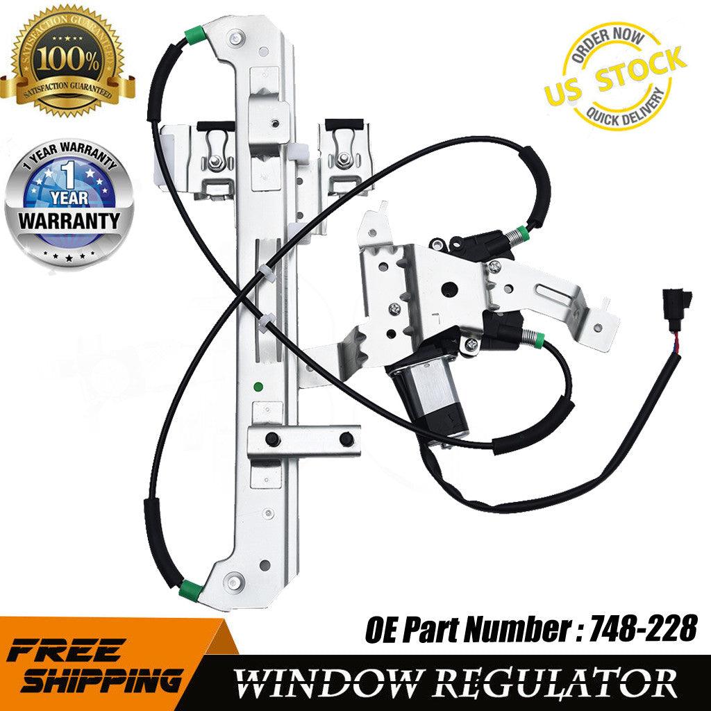 Rear Left Window Regulator W/Motor For Cadillac Escalade 02-06 Chevrolet Tahoe 00-06 GMC Yukon 00-06 V8 5.3L 4.8L 6.0L Sport Utility Generic - ONESOOP