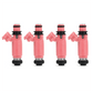 1/4PCS 565Cc Fuel Injectors 195500-3910 For Subaru Sti Wrx Forester 16611-Aa370 Pink - ONESOOP