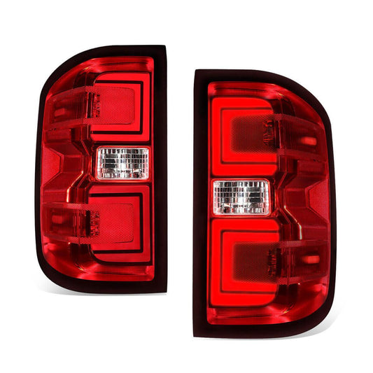 Taillights For 2014-2018 Chevy Silverado 1500 2500HD 3500HD GMC Sierra 3500HD Tail Light Assembly With Harness - ONESOOP