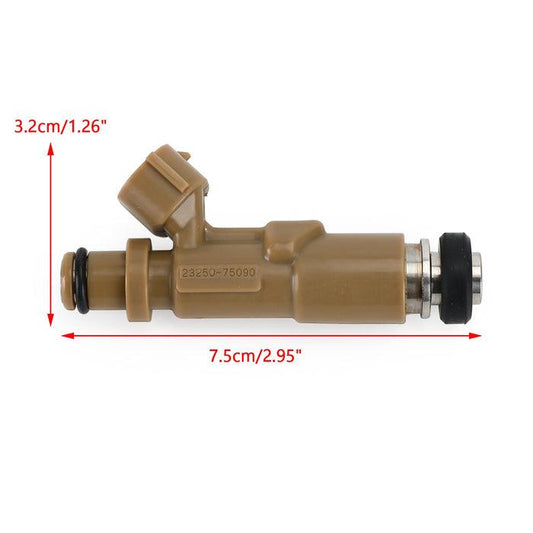 1/4PCS Fuel Injectors 23250-75090 For Toyota 4Runner 2.7L 1999-2000 Tacoma 2.4L 2.7L 1999-2004 23250-75080 - ONESOOP