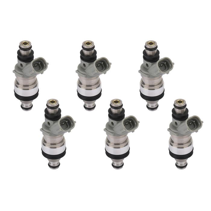 6PCS Fuel Injectors 23250-62030 For Toyota T100 Tacoma 4Runner 1996-1998 3.4L - ONESOOP