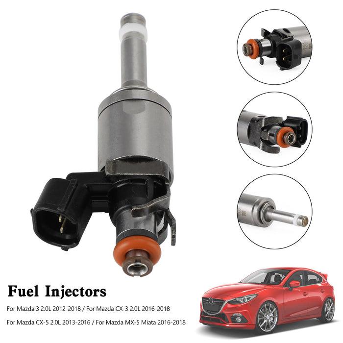 Fuel Injectors PE01-13-250B For Mazda 3 CX-3 CX-5 2.0L 12-18 MX-5 Miata 16-18 PE01-13-250C - ONESOOP