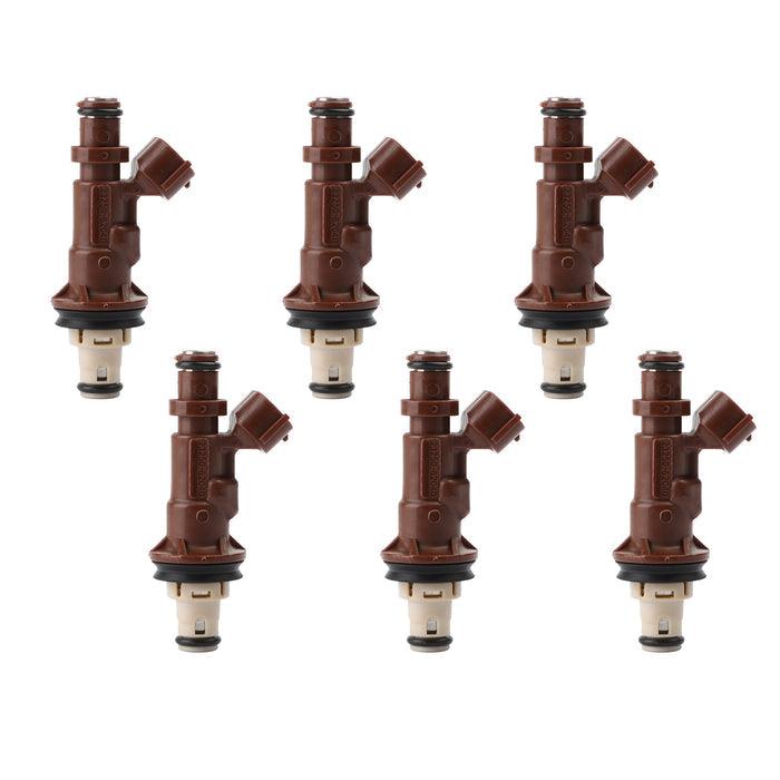 6X 23250-62040 Fuel Injectors For Toyota Tacoma Tundra 4Runner 3.4L V6 - ONESOOP