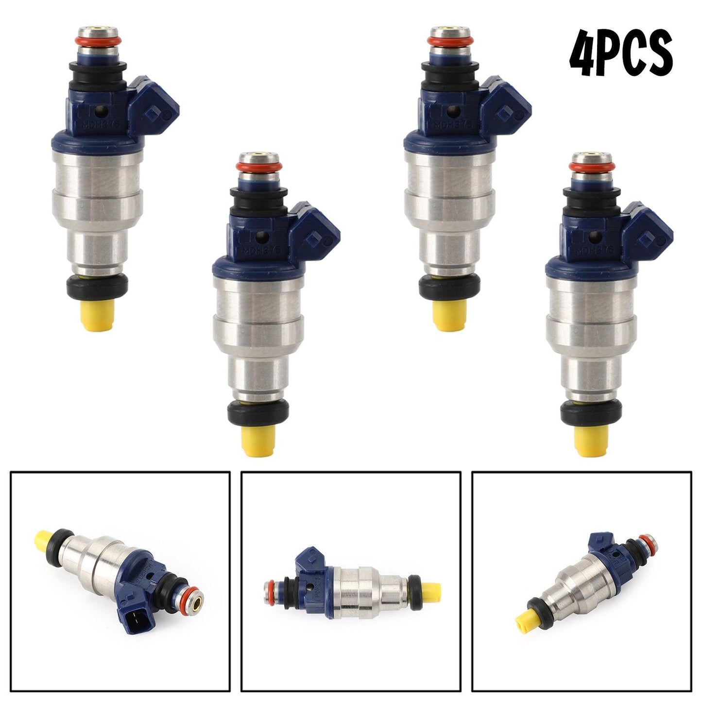 1/4PCS Fuel Injectors INP-065 For Mitsubishi Eclipse Spyder Galant DE 2.4L L4 1994-1999 MDH275 842-12147 - ONESOOP