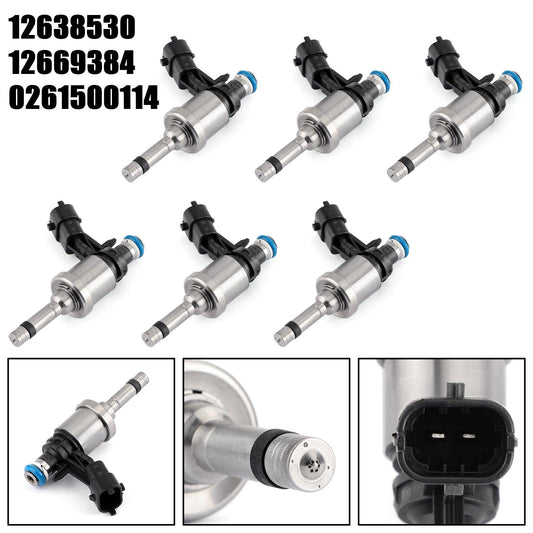 6PCS Fuel Injectors 12638530 12632255 12611545 For Buick 09-11 Enclave 10-11 Lacrosse 08-11 Cadillac CTS/STS Chevrolet 10-11 Camaro 09-11 Traverse 09-11 GMC Acadia 09-10 Saturn Outlook 3.6L V6 - ONESOOP