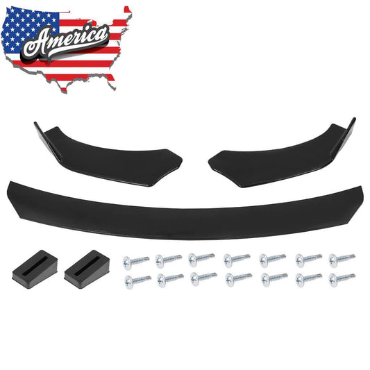 Universal Front Bumper Lip Body Kit Spoiler Splitter Diffuser Wing For Honda Civic Audi Toyota Ford BMW Benz Mazda GMC Generic - ONESOOP