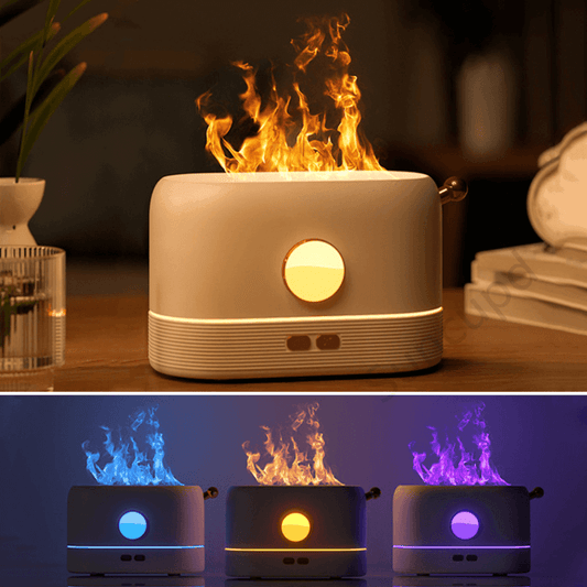 Flame Humidifier Usb Simulation cool mist humidifier Home Desktop Fragrance Diffuser - ONESOOP