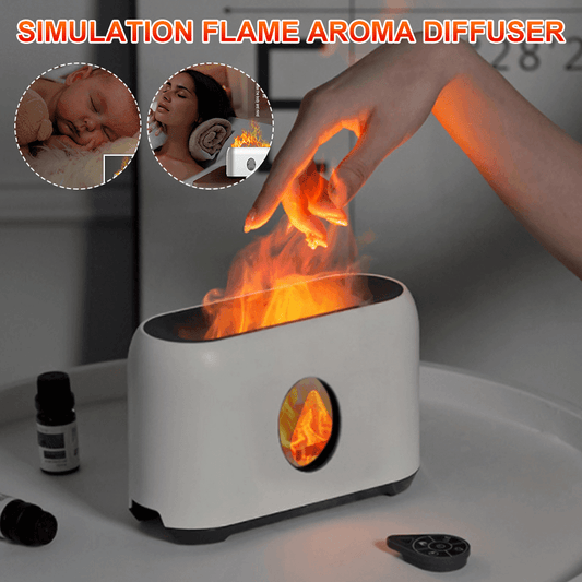 Simulation Flame Air Diffuser Mute Aroma Diffuser Humidifier - ONESOOP