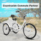 28pc 24 Inch White Adult Tricycle 7 Speed 3 Wheel EXW Price No Shipping Included - ONESOOP