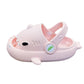 Shark Summer Children's Slippers Rainbow Shoes Kids Toddler Baby Outdoor EVA Cartoon Print Cute Flat Heel Children Beach Sandals - ONESOOP