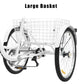28pc 24 Inch White Adult Tricycle 7 Speed 3 Wheel EXW Price No Shipping Included - ONESOOP