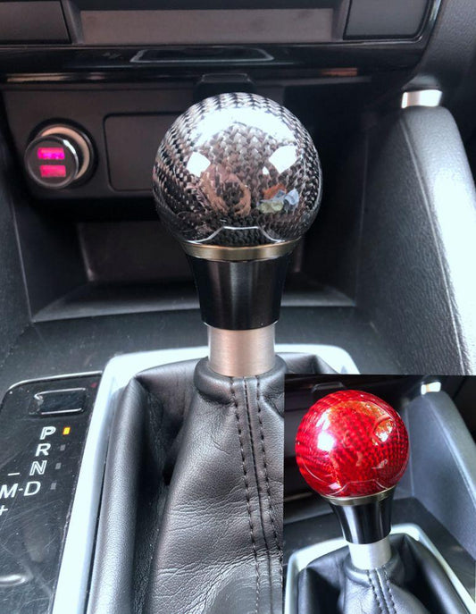 For Mazda Angkesaila Atez CX-5 CX-3 CX-4 automatic transmission carbon fiber gearshift head handball wave stick Generic - ONESOOP