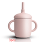 Baby Feeding Cup Straw Water Bottle Sippy Cup Silicone Baby Learning Drinkware Child Leak Proof Cup Kids Supplies - ONESOOP
