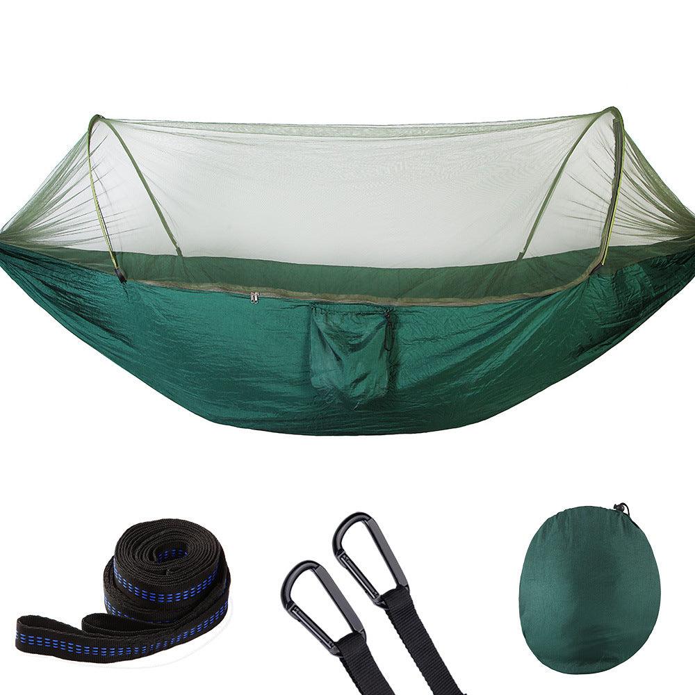 Fully Automatic Quick Opening Camping Hammock With Mosquito Net Outdoor Portable Hammock - ONESOOP