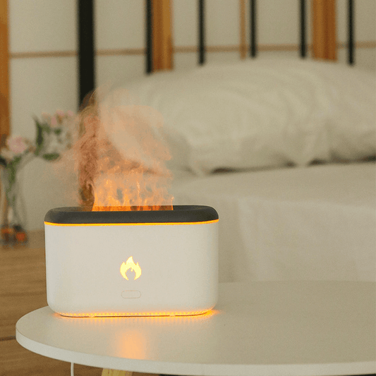 Flame Aroma Diffuser Car Humidifier Home Ultrasonic Atmosphere Lamp - ONESOOP